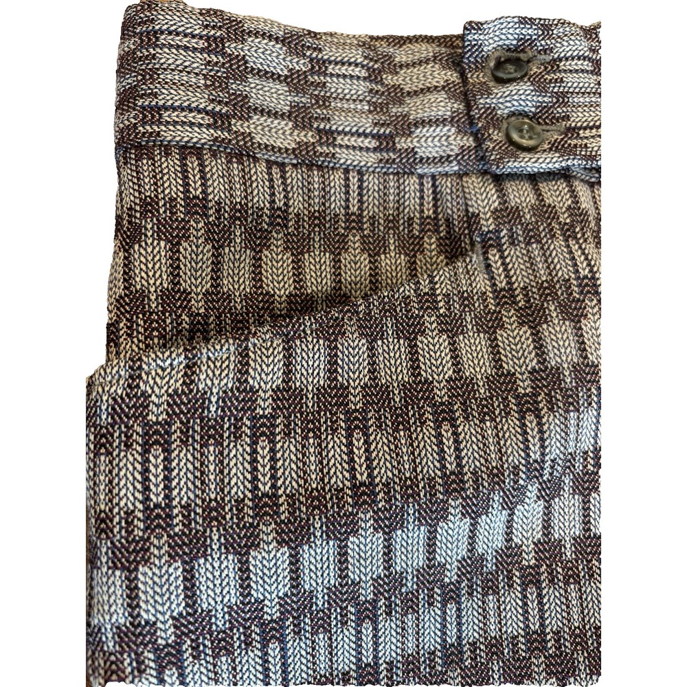 vtg Ska-Prest Levis flare purple and grey geometric 70s mens' size 29-28.5 pants